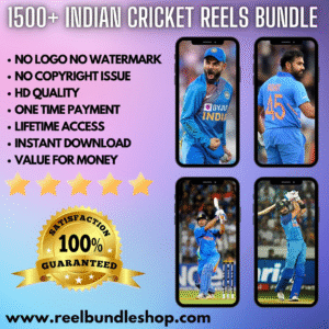 1500+ INDIAN TEAM CRICKET REELS BUNDLE