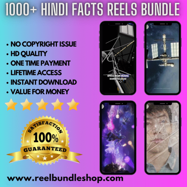 1000+ Hindi Fact Reels Bundle