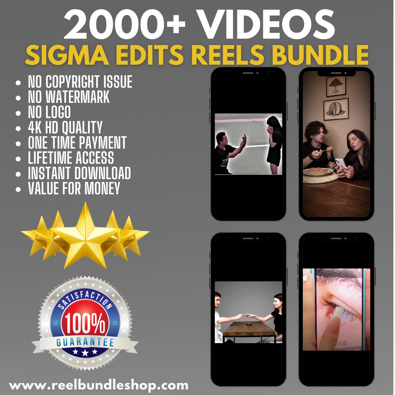 2000+ SIGMA EDITS REELS BUNDLE