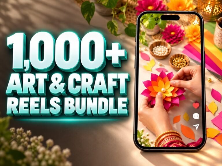 1,000+ Art & Craft Reels Bundle – Premium 720p Videos