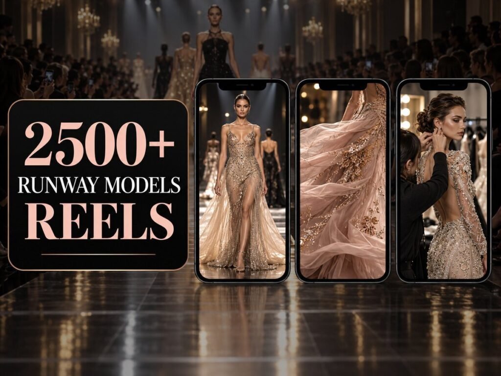 2500+ Runway Models Reels Bundle – runway fashion, model walks, style visuals and premium fashion content