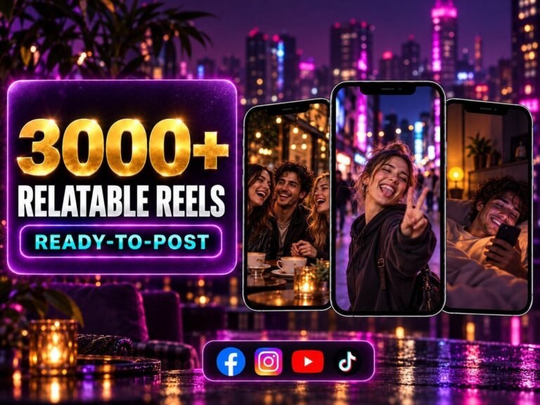 3000+ Relatable Reels Bundle – everyday situations, reactions and highly relatable social content