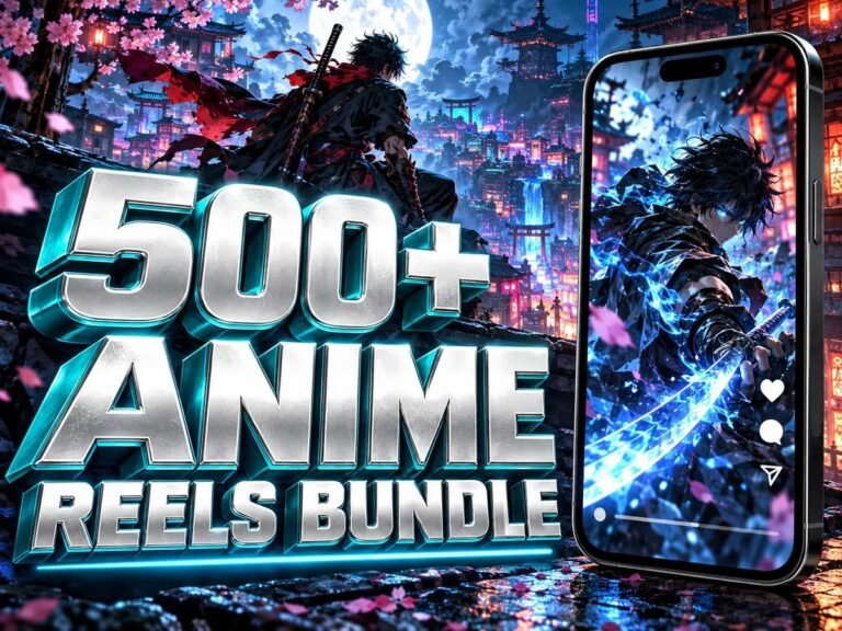 500+ Anime Reels Bundle โ Premium 720p Videos