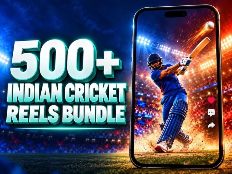 500+ Indian Cricket Reels Bundle โ Premium 720p Videos