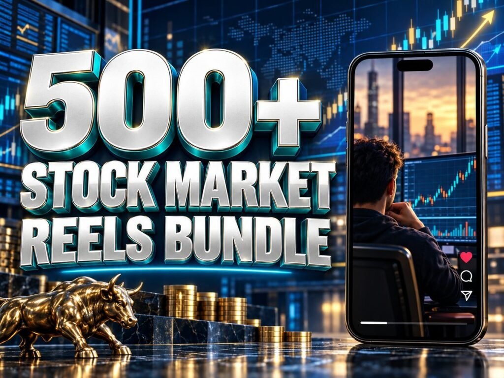 500+ Stock Market Reels Bundle – Premium 720p Videos