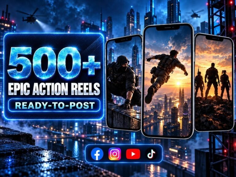 500+ Superhero Reels Bundle – superhero-style action, cinematic characters and dramatic visual moments