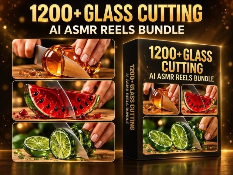 1200+ AI Glass Cutting ASMR Reels Bundle – Satisfying ASMR Videos for Reels & Shorts – AI Glass Cutting ASMR Reels Bundle