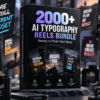 2000+ AI Typography Reels Bundle – Viral Text, Quotes & Kinetic Typography Videos