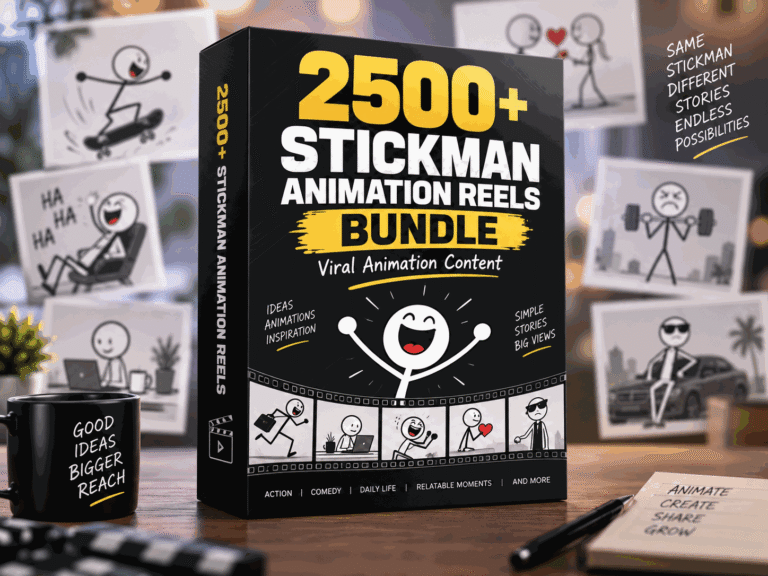 2500+ Stickman Animation Reels Bundle – Funny Viral Stick Figure Videos – Stickman Animation Reels Bundle