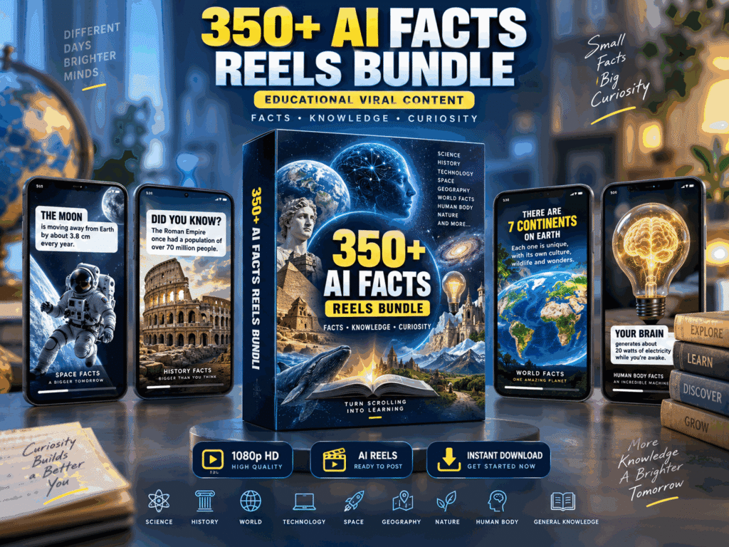 350+ AI Facts Reels Bundle