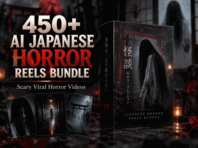 450+ AI Japanese Horror Reels Bundle