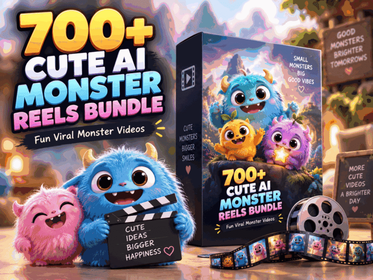 700+ Cute AI Monster Reels Bundle